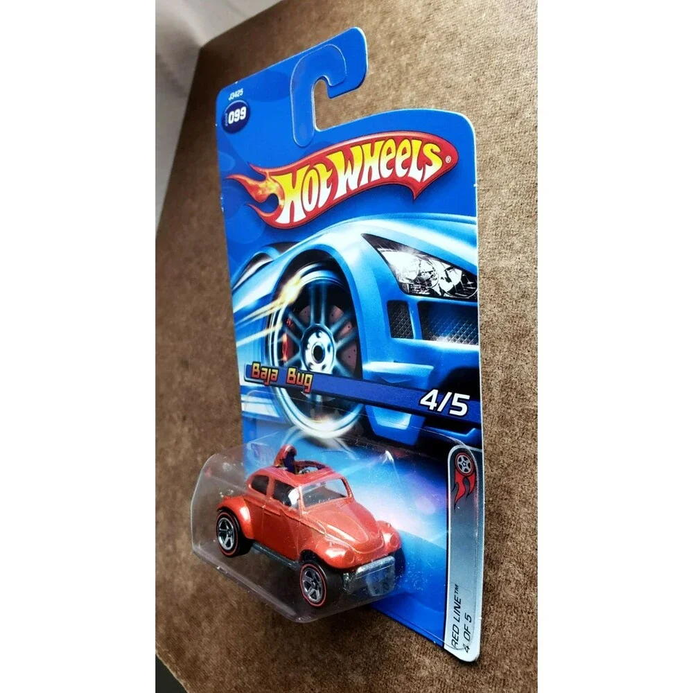 2006 Hot Wheels BAJA BUG Metallic Red VW VOLKSWAGEN RED LINE SERIES 4/5 #99 1:64